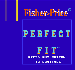 Perfect Fit Title Screen